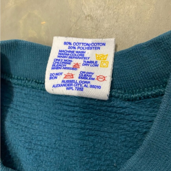 Vintage Holiday Sweatshirt M Winter Snowflake 90s - Picture 6 of 8